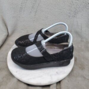 Alegria Shoes Womens Size EU 35 US 5 Paloma Black Leather Mary Janes